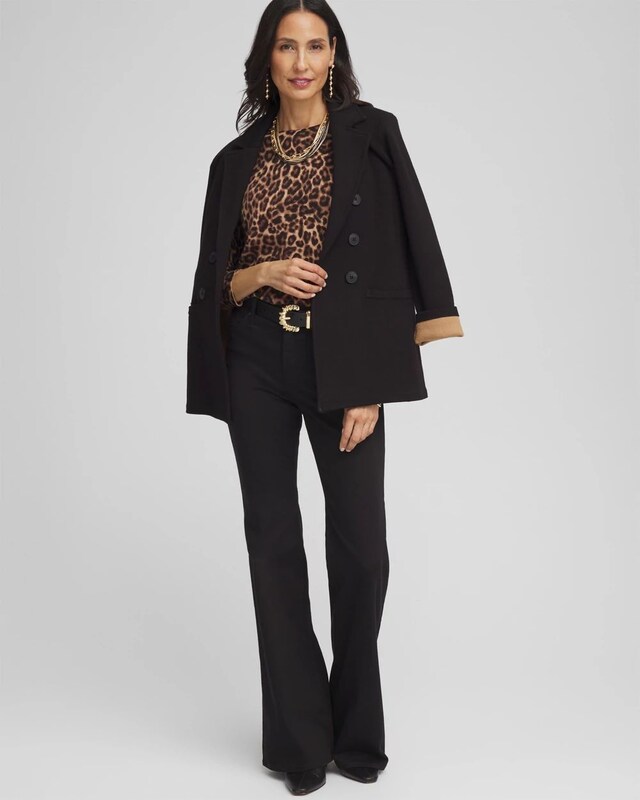 Leopard Cashmere Crewneck Sweater - image 2